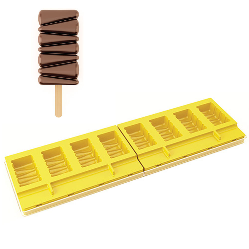 Pavoni KITPL07 Pavogel Hinged Silicone Ice-Cream-Mold Set, Maracaibo