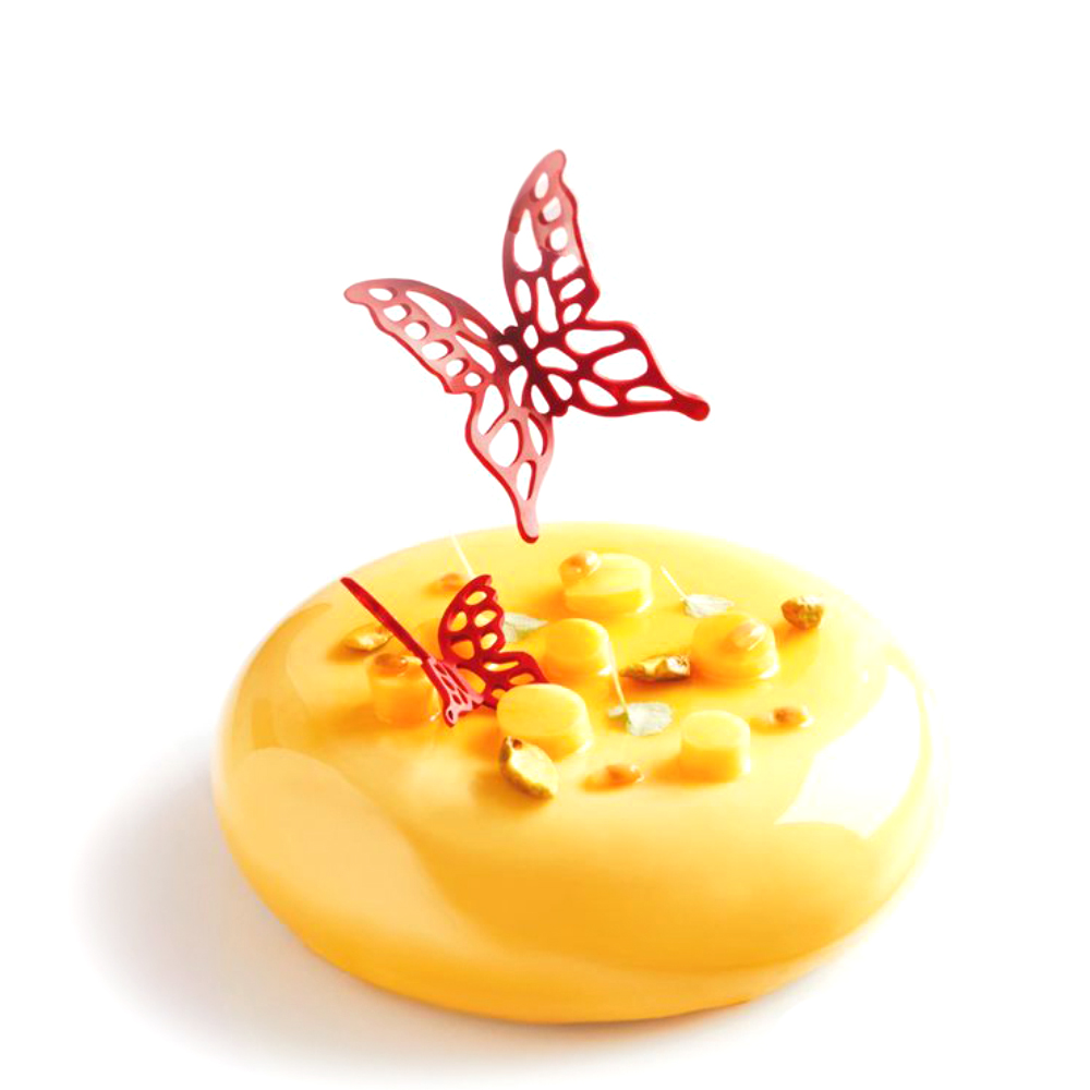 Pavoni MARIPOSA L Decorative Silicone Butterfly Mold, 8 Cavities 