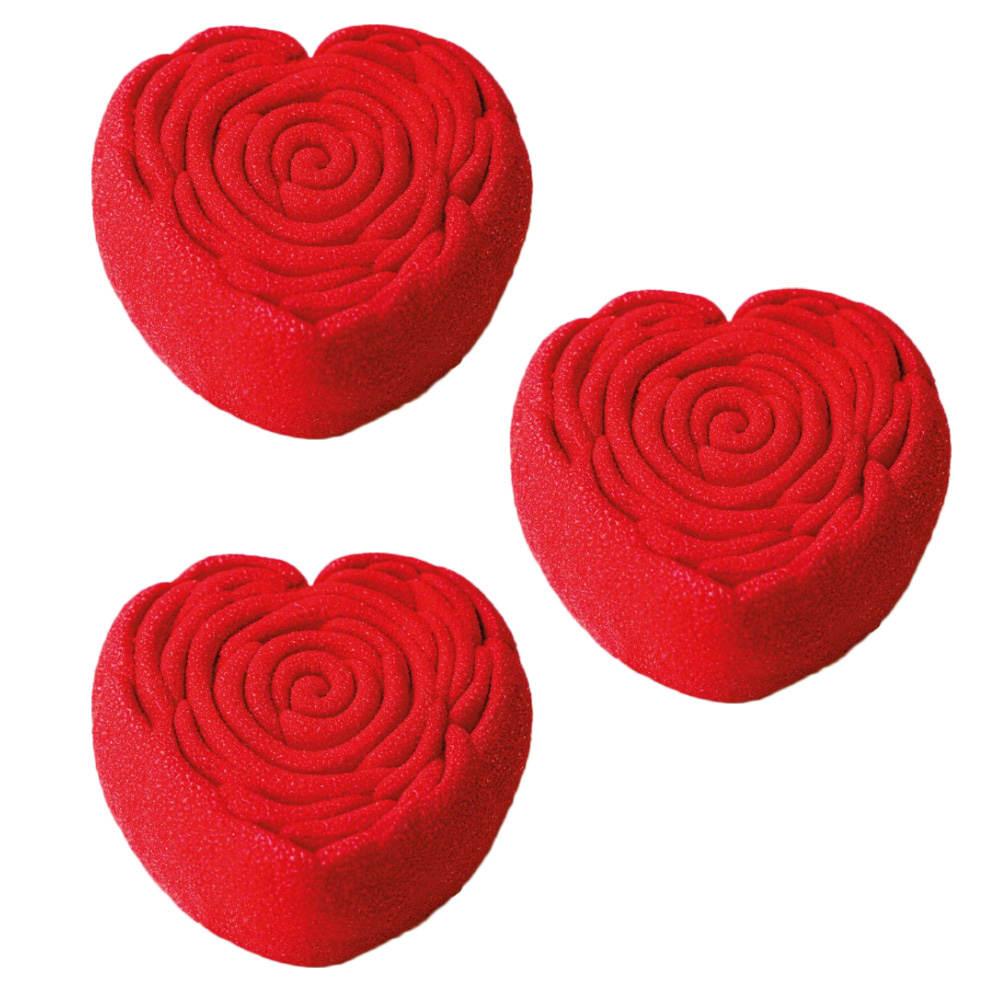 Pavoni Pavoflex PX4390 Je T'Aime Rose Heart Mold, 12 Cavities