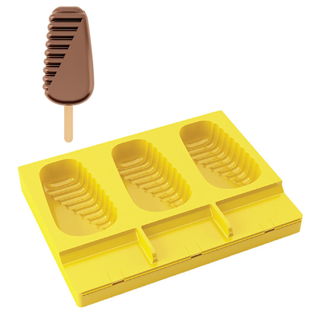 Pavoni PL02 Pavogel Hinged Silicone Ice Cream Mold, Acapulco