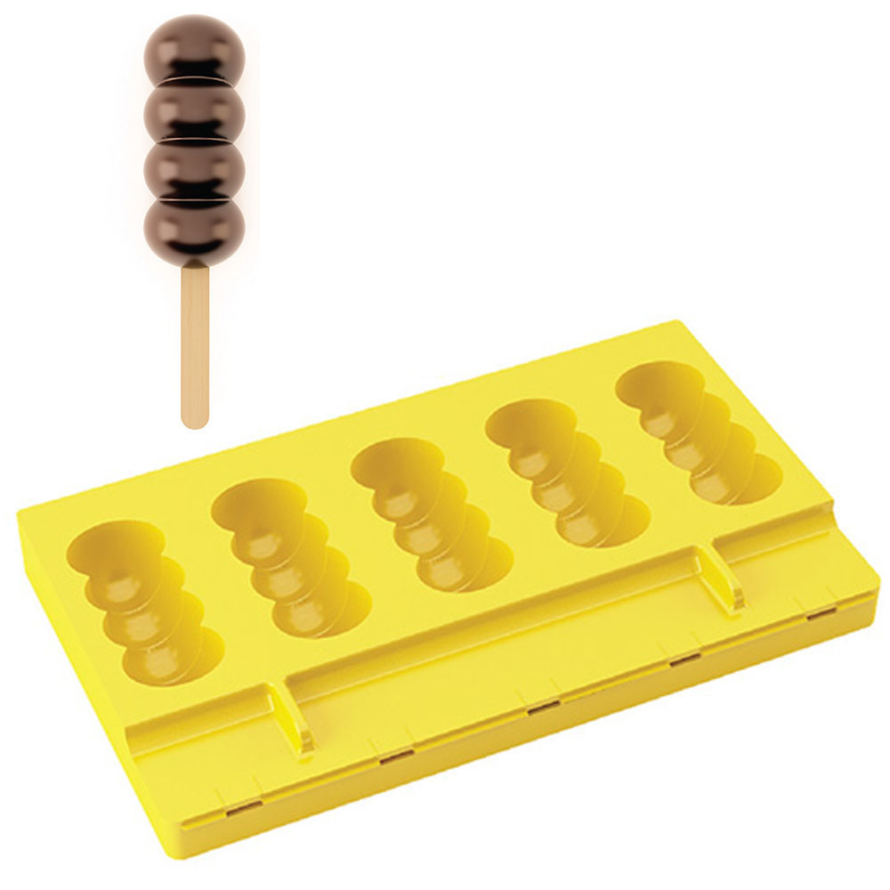 Pavoni PL11 Pavogel Hinged Silicone Ice Cream Mold, Bubbles