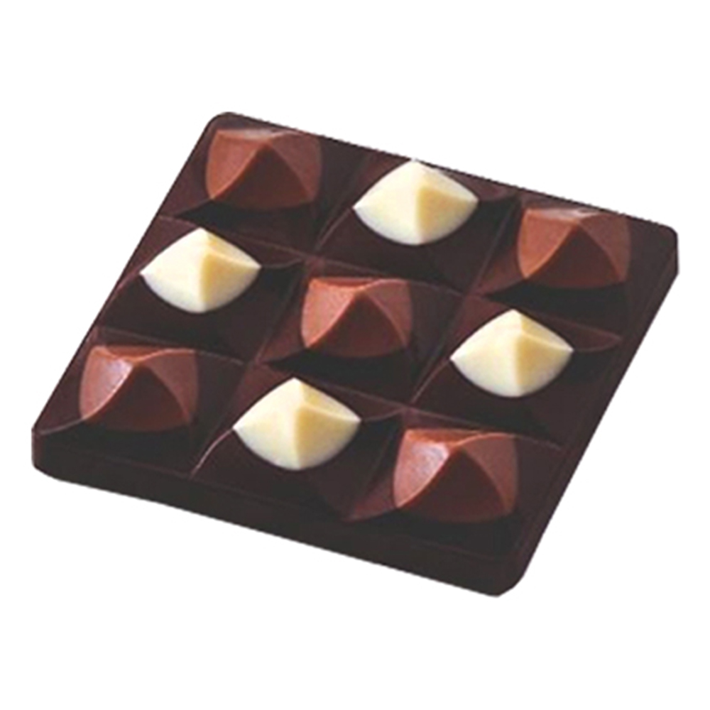 Chocolate World Clear Polycarbonate Chocolate Mold, Bubbles Square  Polycarbonate Chocolate Molds