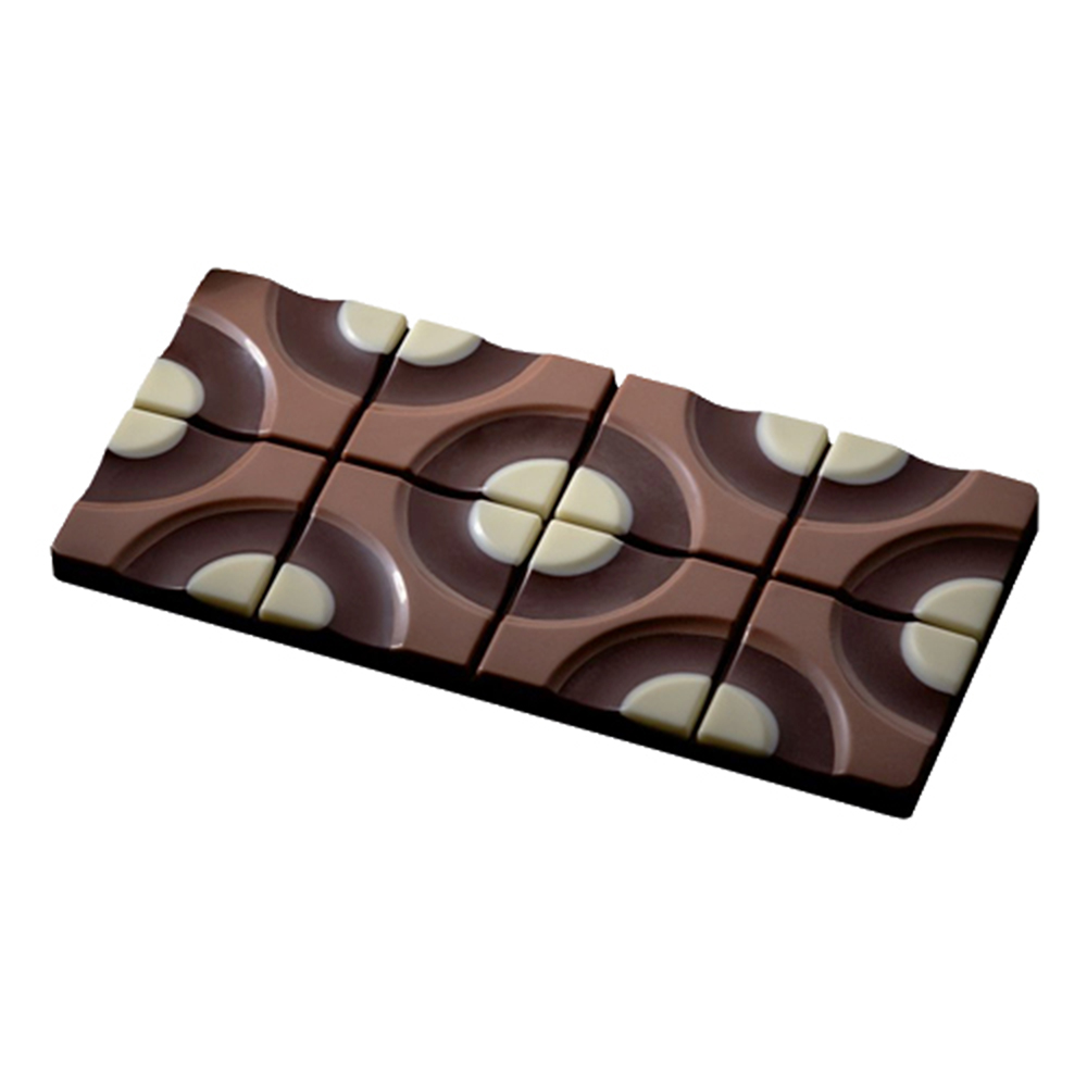 Pavoni Polycarbonate Chocolate Mold, Target Bar, 3 Cavities