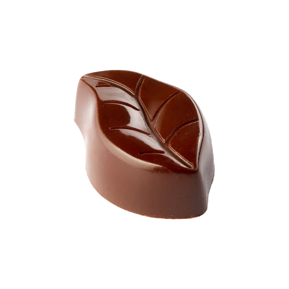 Pavoni Polycarbonate Leaf Chocolate Mold, 24 Cavities