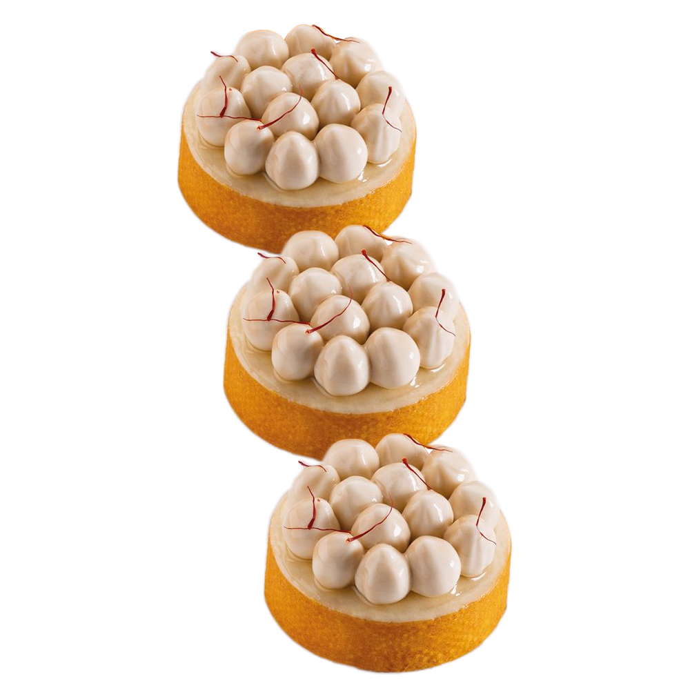Pavoni TOP21 Mini Hazelnut Shaped Silicone Mold, oz., 8 Cavities
