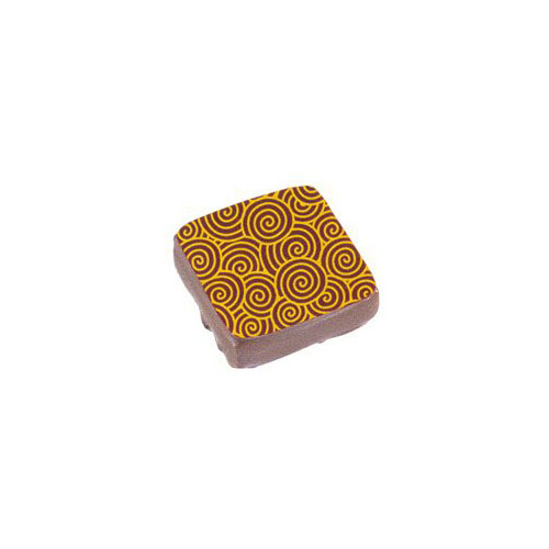 PCB Chocolate Transfer Sheet: Gold Spirals. Each sheet 16" x 10" - Pack of 17