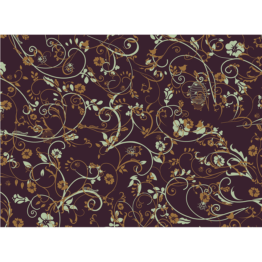 PCB Chocolate Transfer Sheet: Sylphides Design, Brown and Cream