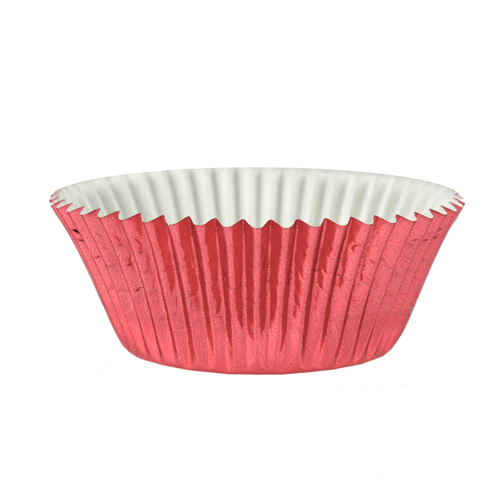Pink Foil Cupcake Liners, 2" Dia. x 1 1/4" High, Pack of 500 