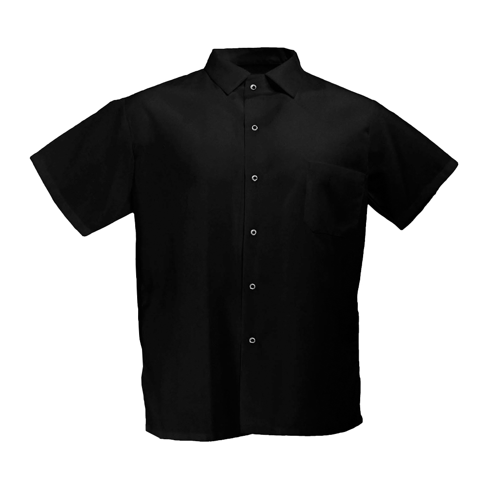 Pinnacle Cook 4X Black Shirt, Gripper Front Pocket