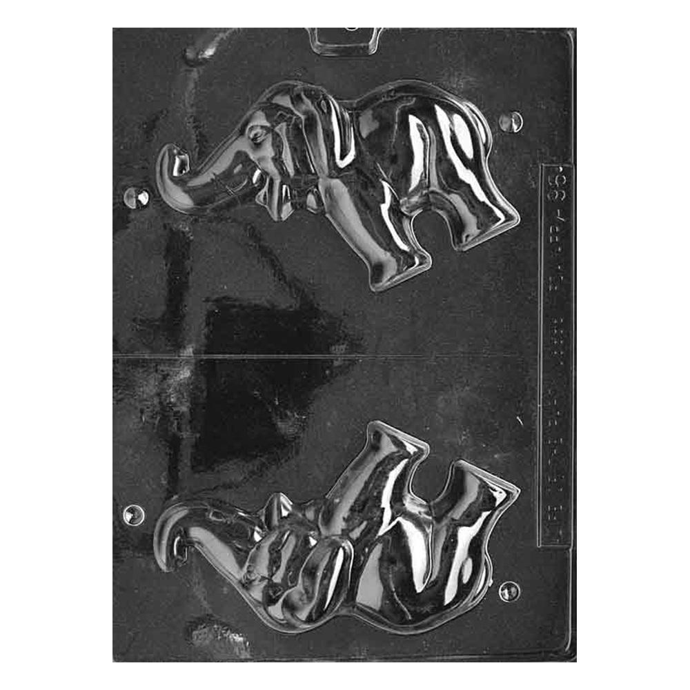 Plastic Chocolate Mold, 3D Elephant