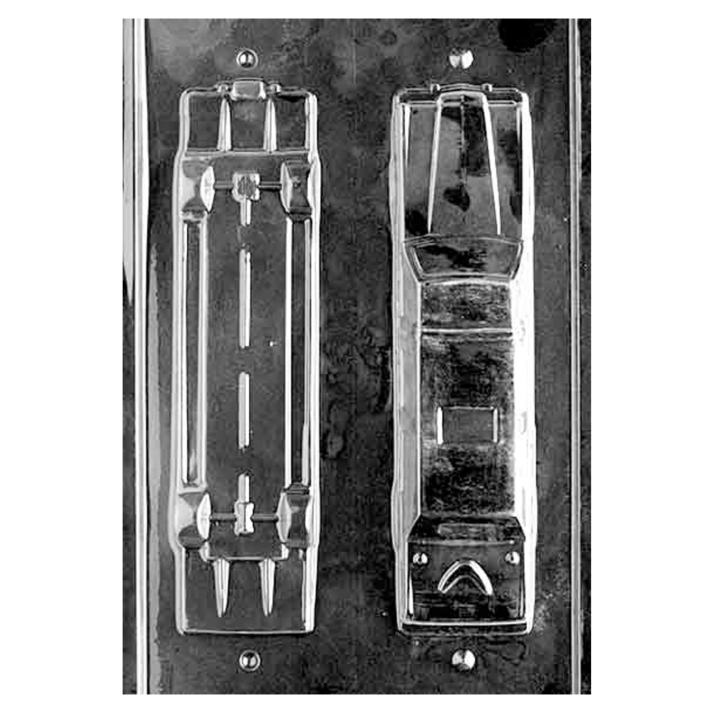 Plastic Chocolate Mold, 3D Limousine, 2 Cavities