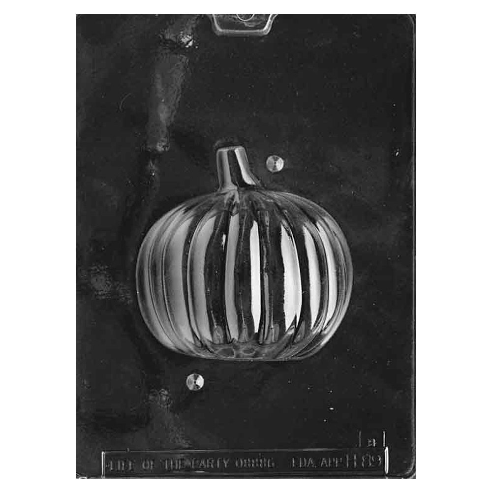 Plastic Chocolate Mold, 3D Pumpkin