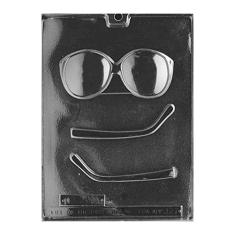 Plastic Chocolate Mold, Glasses