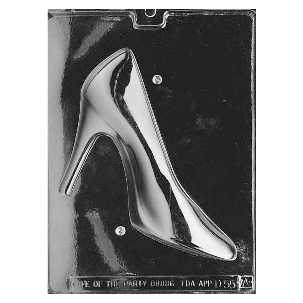 Plastic Chocolate Mold, High Heel Shoe, 1 Cavity