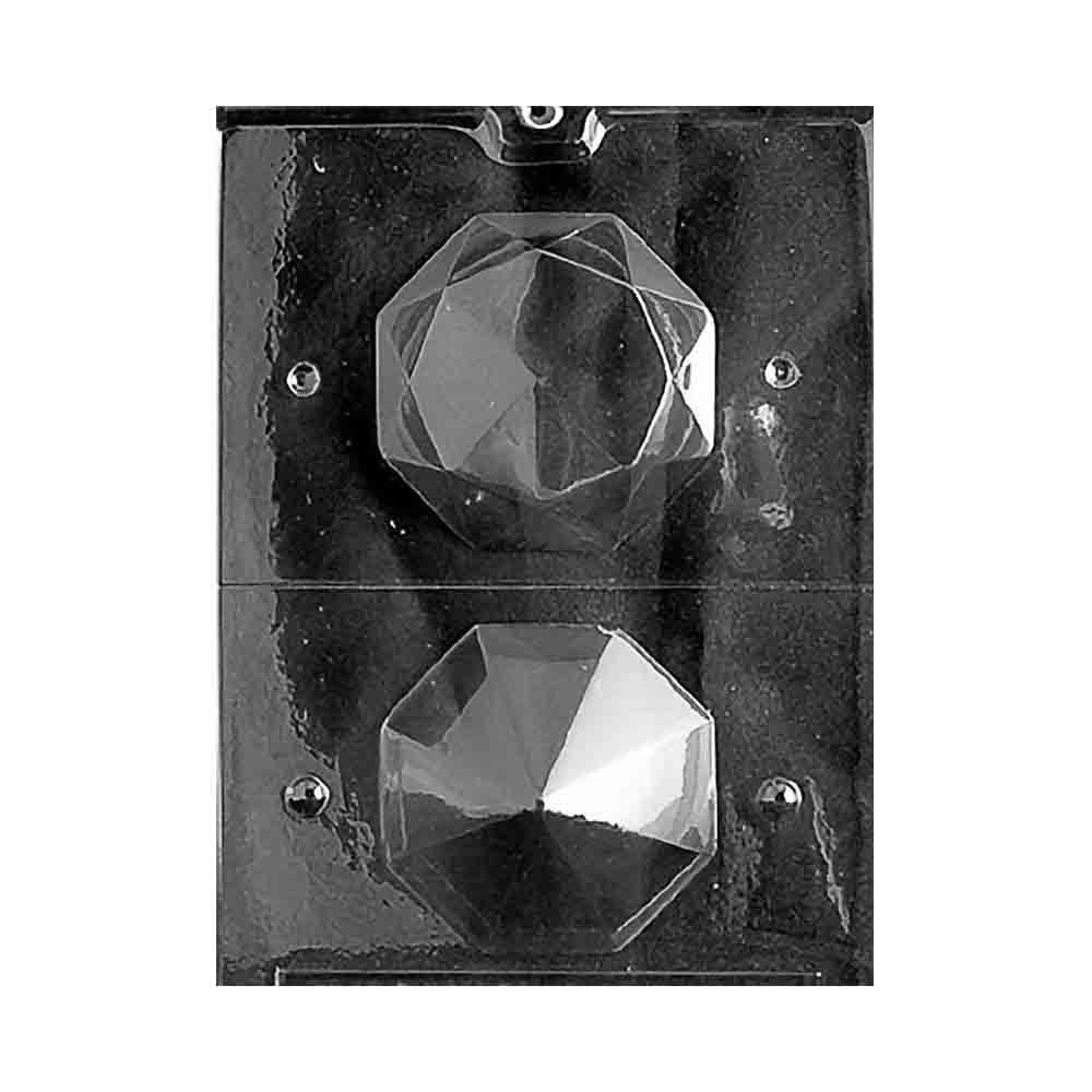 Plastic Chocolate Mold, Large 3D Diamond, 3 1/2