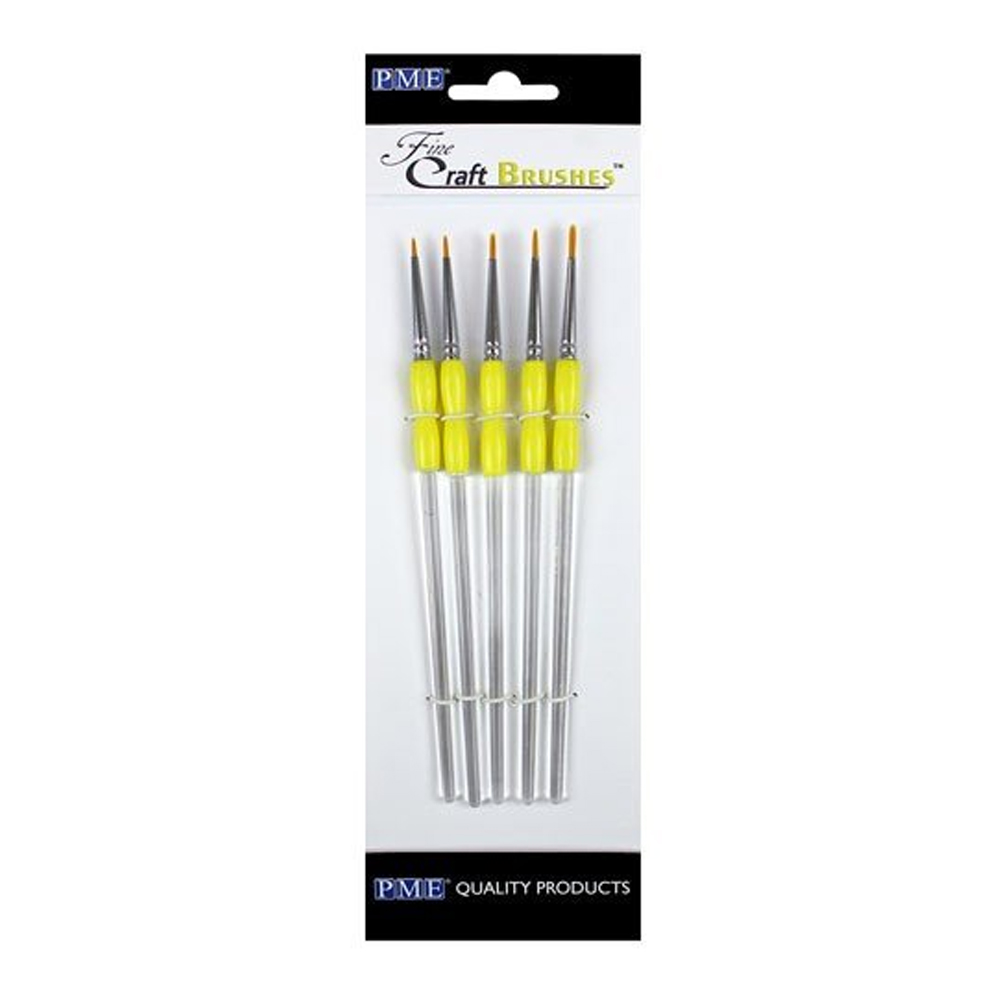 PME Fine Craft Brushes, Set of 5