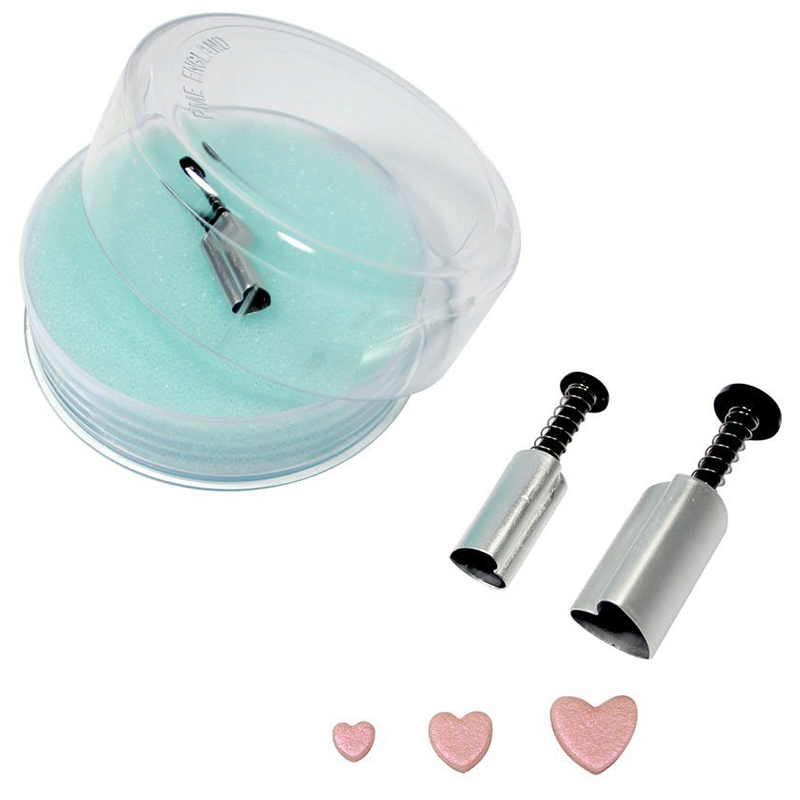PME Plunger Cutter, Aluminum, 3 Pc. Set: Heart Shape