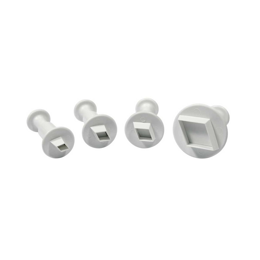 PME Sugarcraft Diamond Plunger Cutter, Set of 4