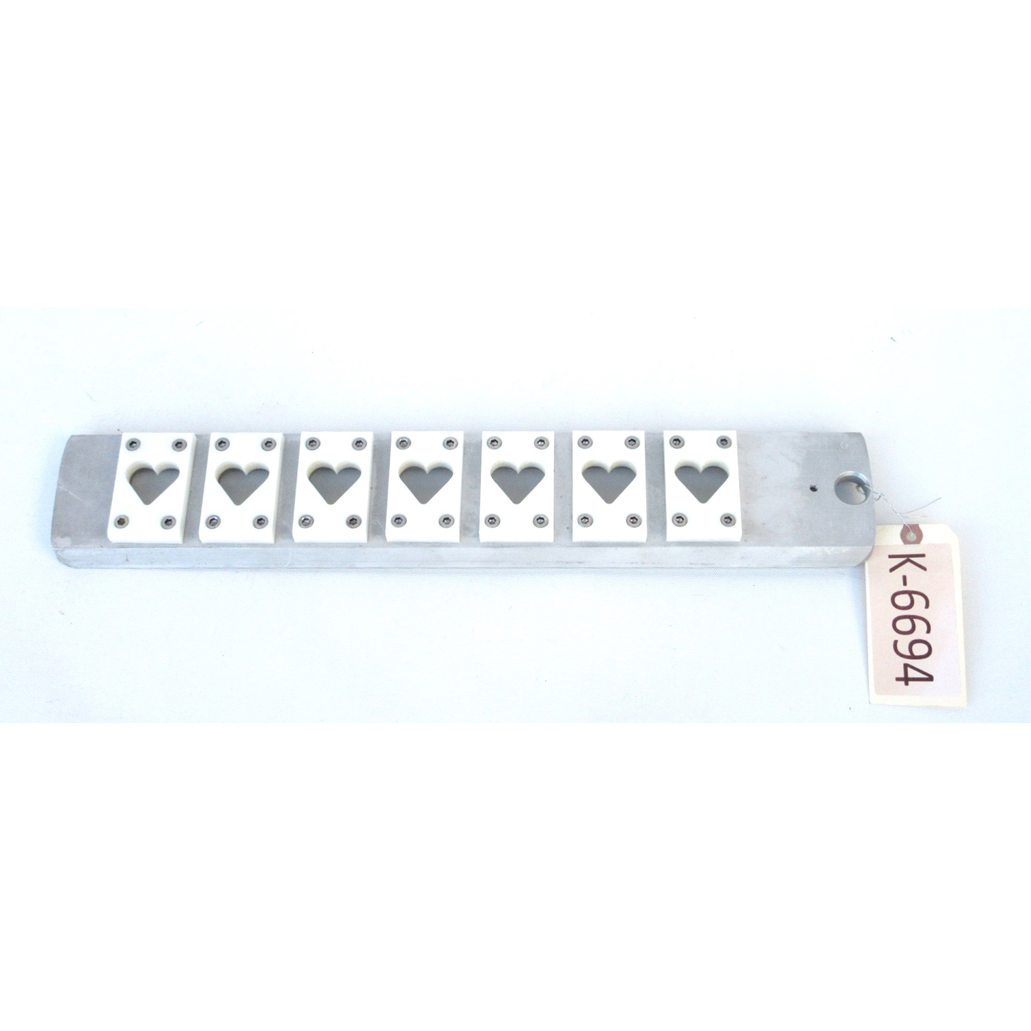 Polin Wire Cut Die Heart Shape, 7 Row, Used Excellent Condition