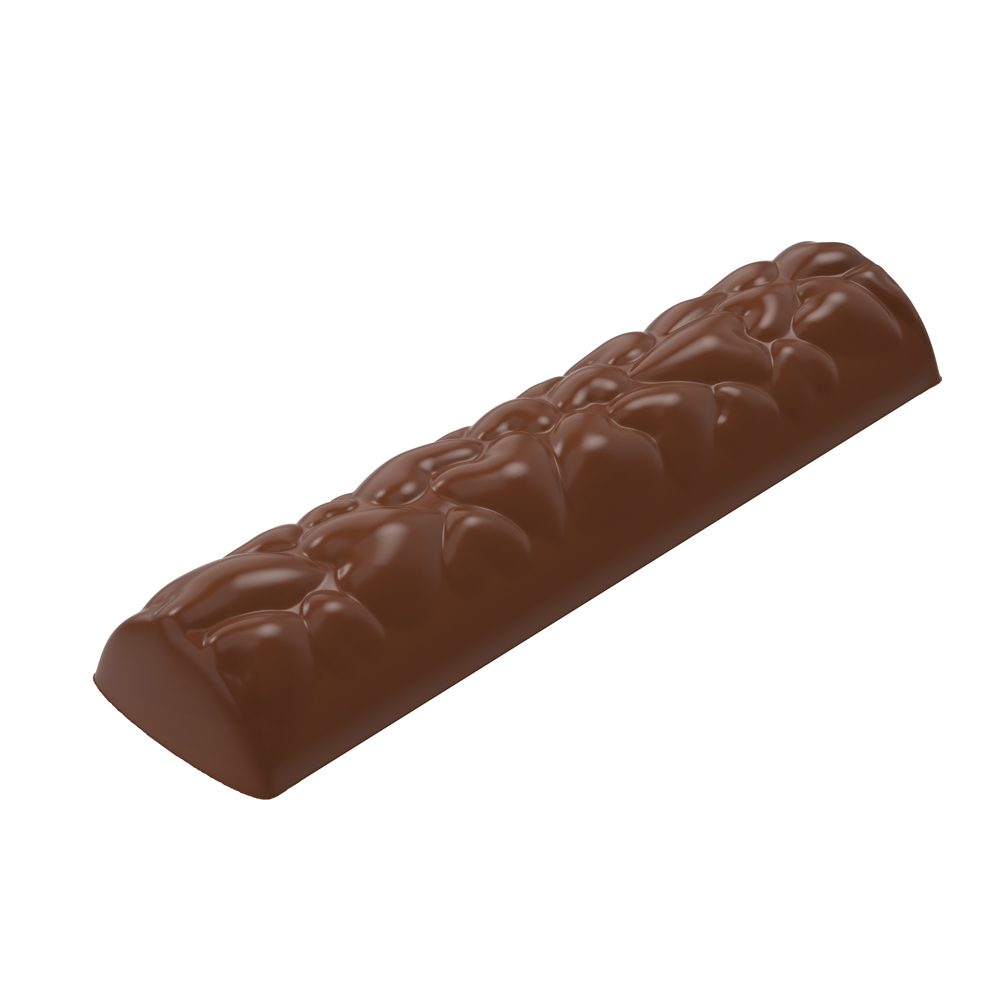 Greyas Polycarbonate Chocolate Mold, Bar with Hearts, 8 Cavities