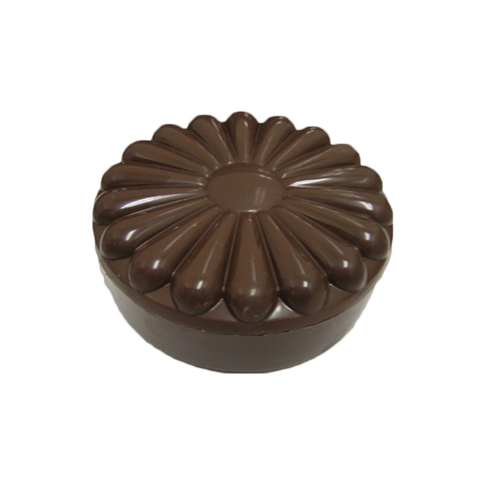 Polycarbonate Chocolate Mold Scalloped Round Box