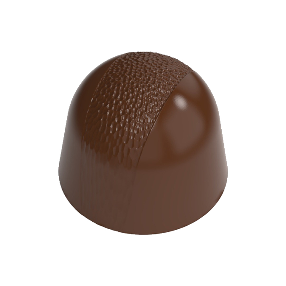 Greyas Polycarbonate Chocolate Mold, Speckled Dome by Hakan Chocolatier, 24 Cavities