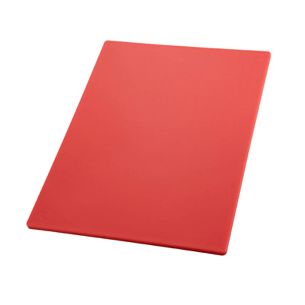 Polyethylene Cutting Board, 12" x 18" x 1/2" Thick - Red
