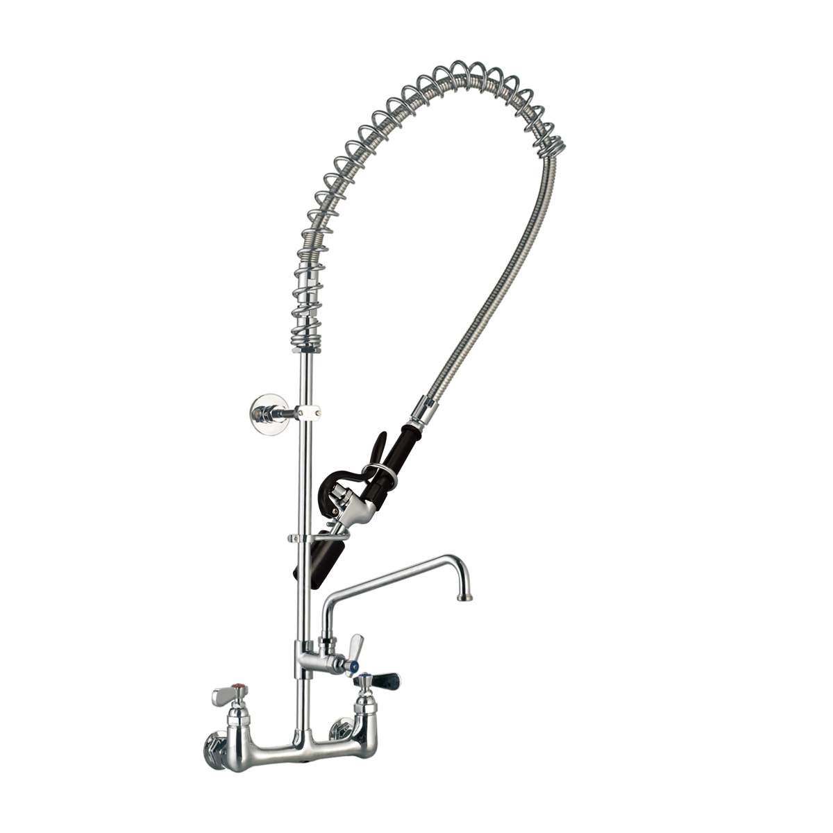 Tap Pre-Rinse Faucet Assembly with 44" SS Flexible Hose and 12" Add-On Faucet