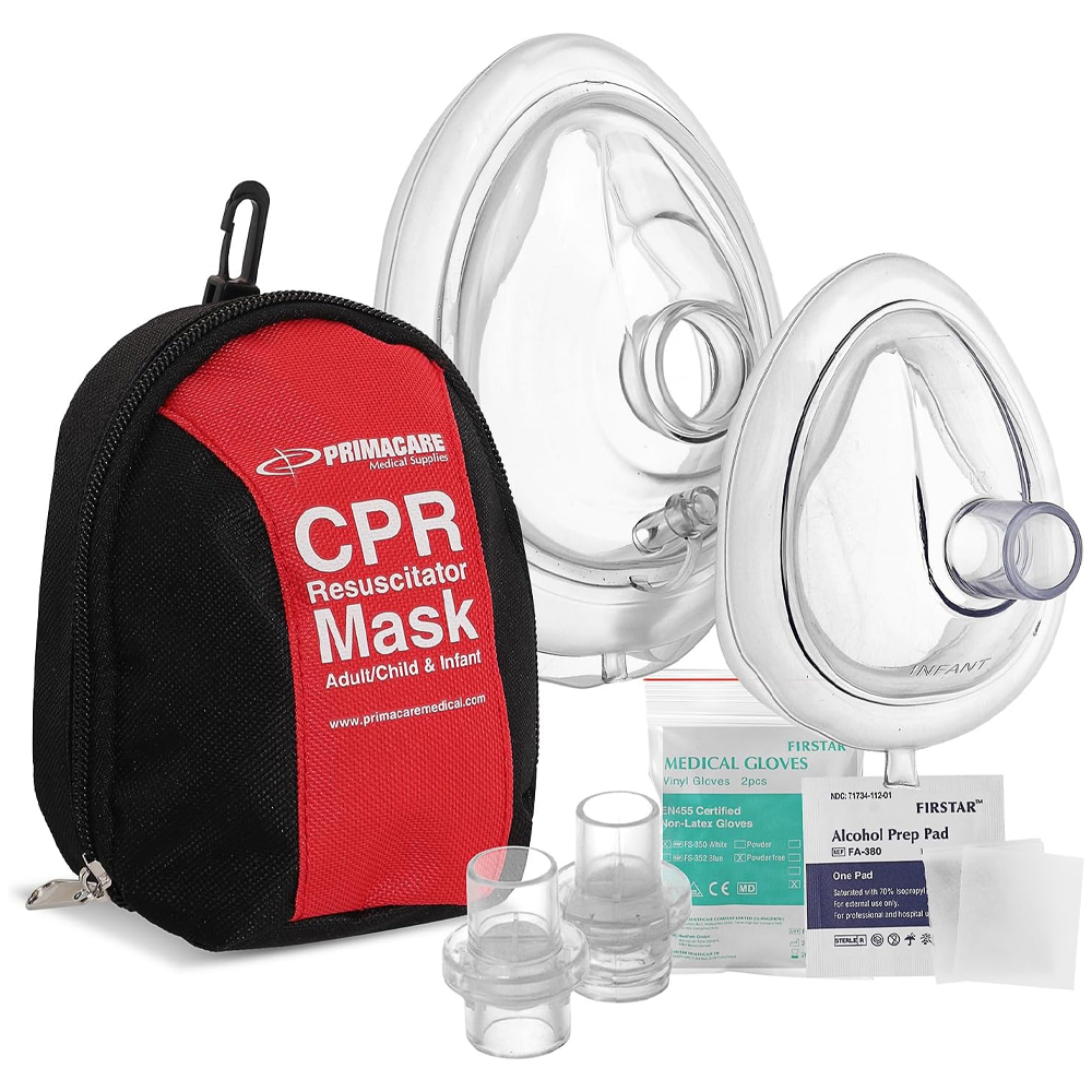 Primacare First Aid CPR Mask Combo Kit