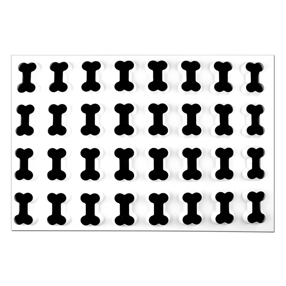 Production Cookie Cutting Sheet, Dog Bone 21/2 Production Cookie