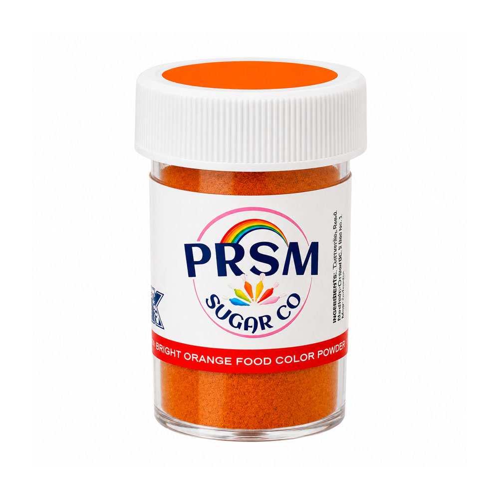 PRSM Bright Orange Gel Paste Natural Food Color Powder, 7 gr.
