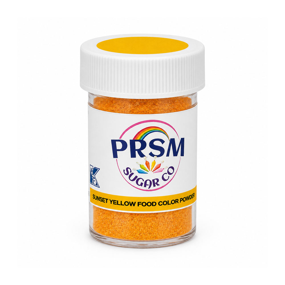 PRSM Sunset Yellow Gel Paste Natural Food Color Powder, 7 gr.