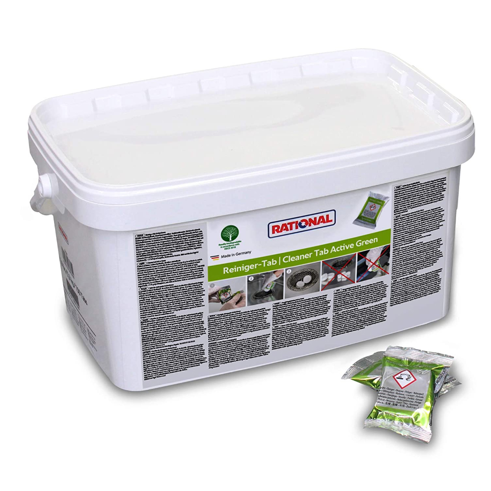 Rational 56.01.535 Detergent Tabs Active Green for Rational iCombi Pro - Bucket of 150 Tablets