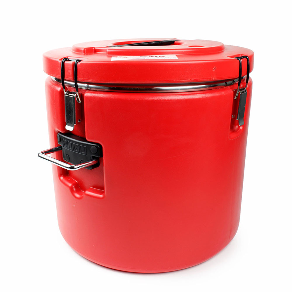 Red Insulated Container with Stainless Steel Interior, 30 Liter, Used Excellent Condition