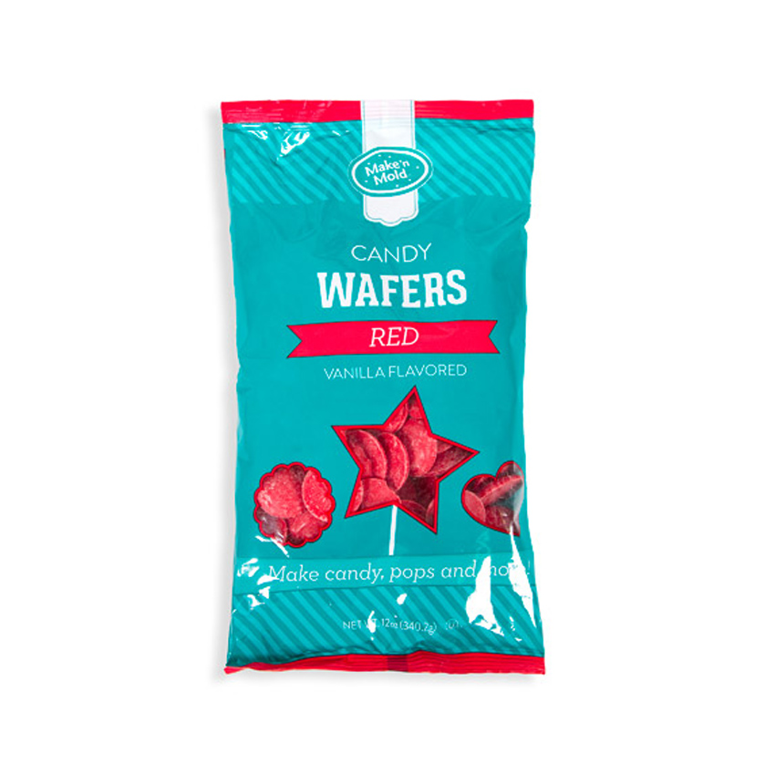 Red Vanilla Flavored Candy Wafers, Oz