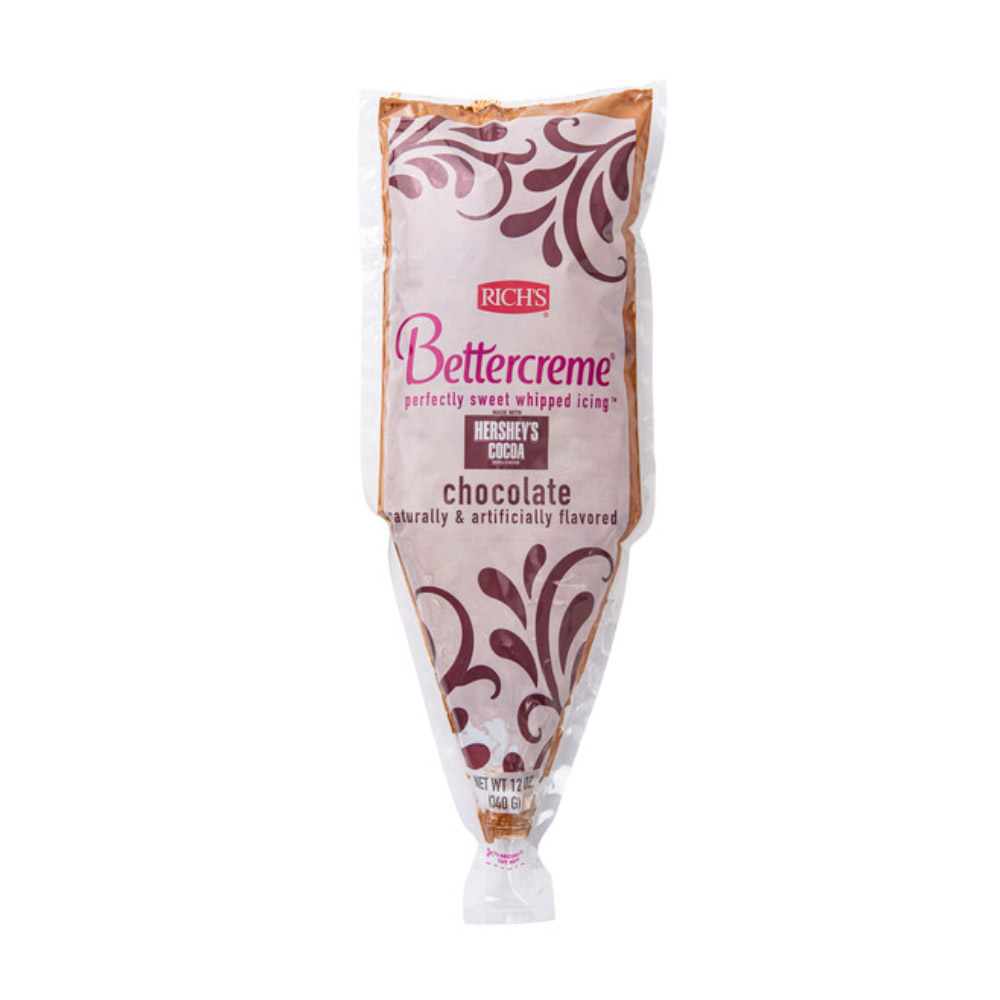 Rich's Bettercreme Chocolate Icing, 12 oz. - Pack of 3
