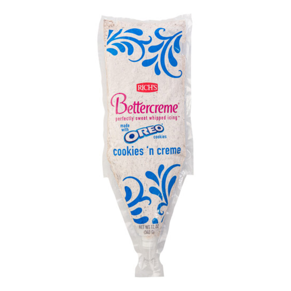Rich's Bettercreme Cookies 'N Creme Icing, 12 oz. - Pack of 3
