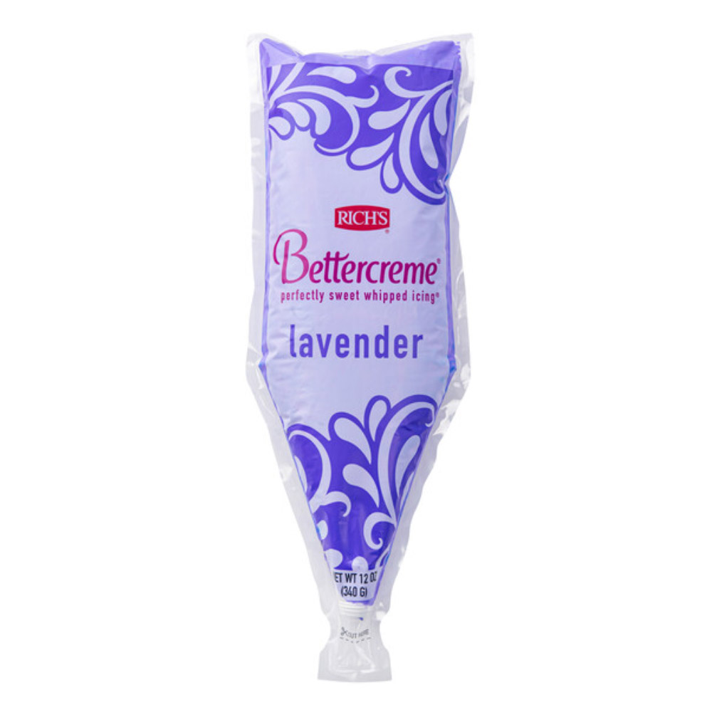 Rich's Bettercreme Lavender Icing, 12 oz. - Pack of 3