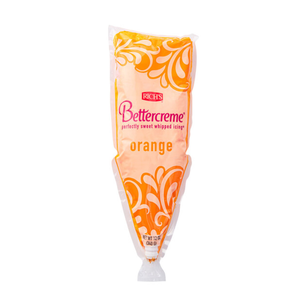 Rich's Bettercreme Orange Icing, 12 oz. - Pack of 3
