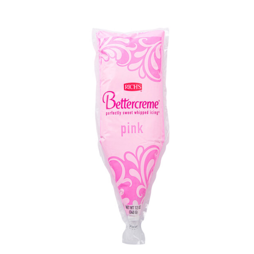 Rich's Bettercreme Pink Icing, 12 oz. - Pack of 3