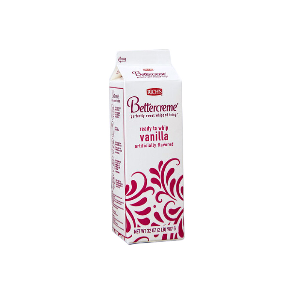 Rich's Bettercreme Ready to Whip Liquid Vanilla Icing, 2 lb. -  Pack of 3