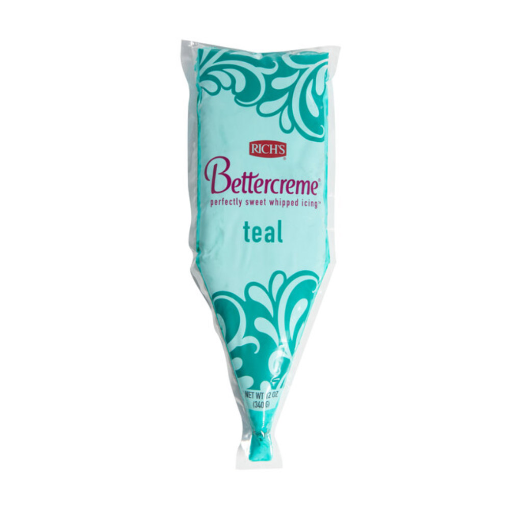 Rich's Bettercreme Teal Icing, 12 oz. - Pack of 3