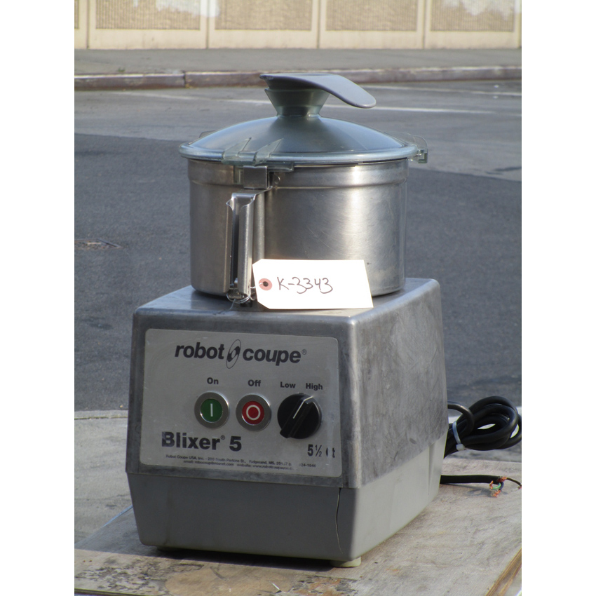 Robot Coupe Blixer 5 Food Processor with 5.5 Qt. Bowl Two Speeds, Used Very Good Condition