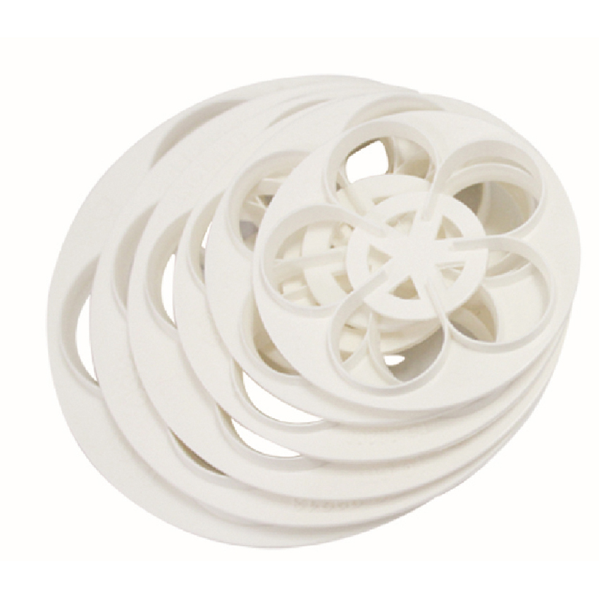 O'Creme 5 Petal Flower Cutters, Set of 6