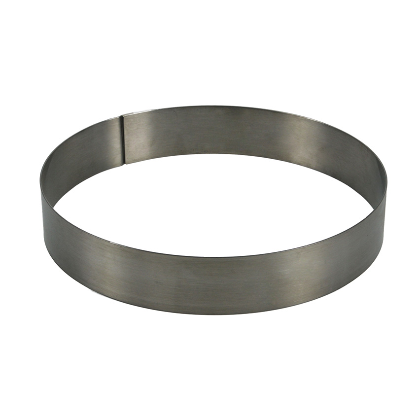 Round Cake Ring Stainless Steel, x 2-3/8