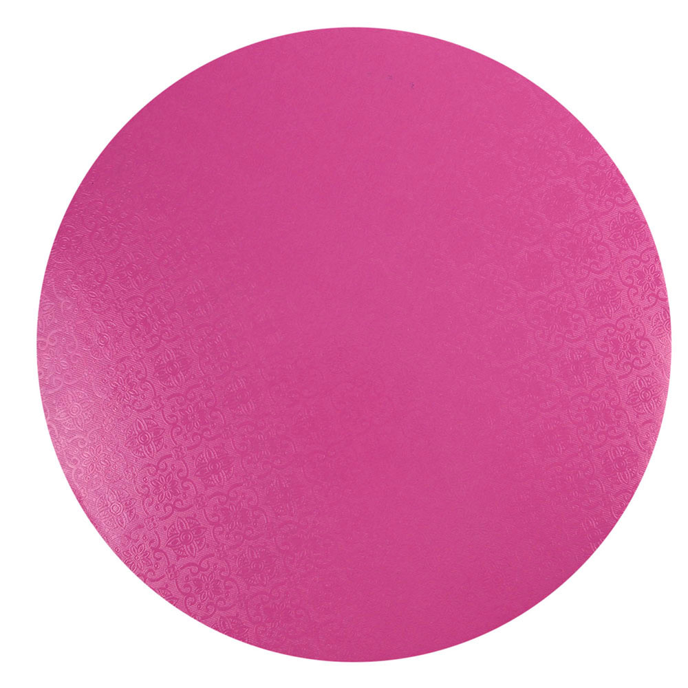 O'Creme Round Pink Cake Drum Board, 10" x 1/4" High, Pack of 10