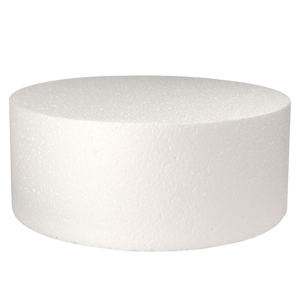 Round Polystyrene Cake Dummy, 4 Inch High