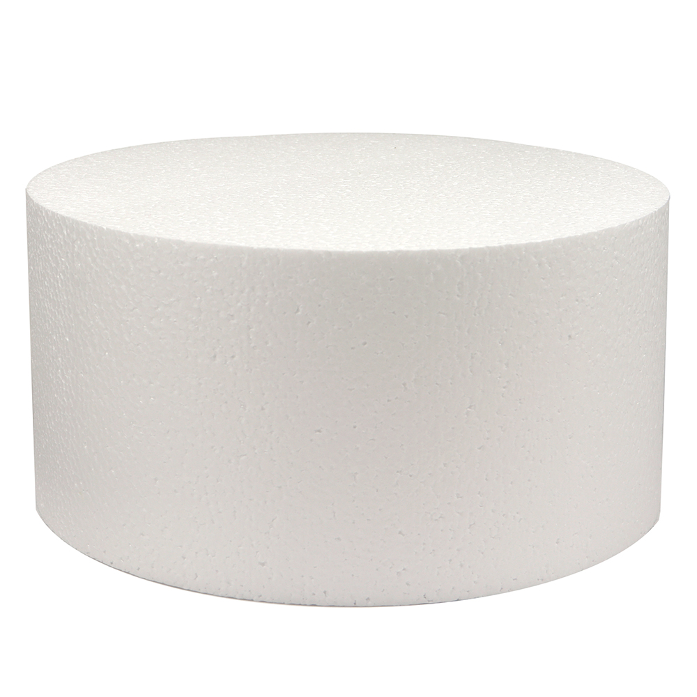 Round Polystyrene Cake Dummy, 5 Inch High