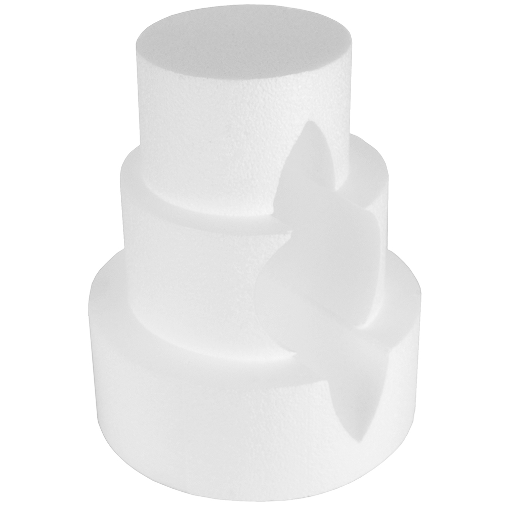 Round Polystyrene Gardenia Cake Dummy Set