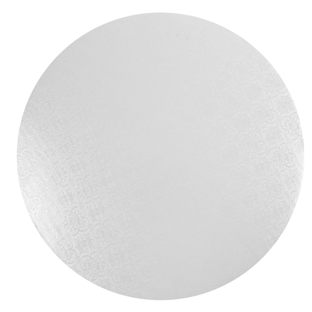 O'Creme Round White Cake Board, 9" x 1/4" High, Pack of 10